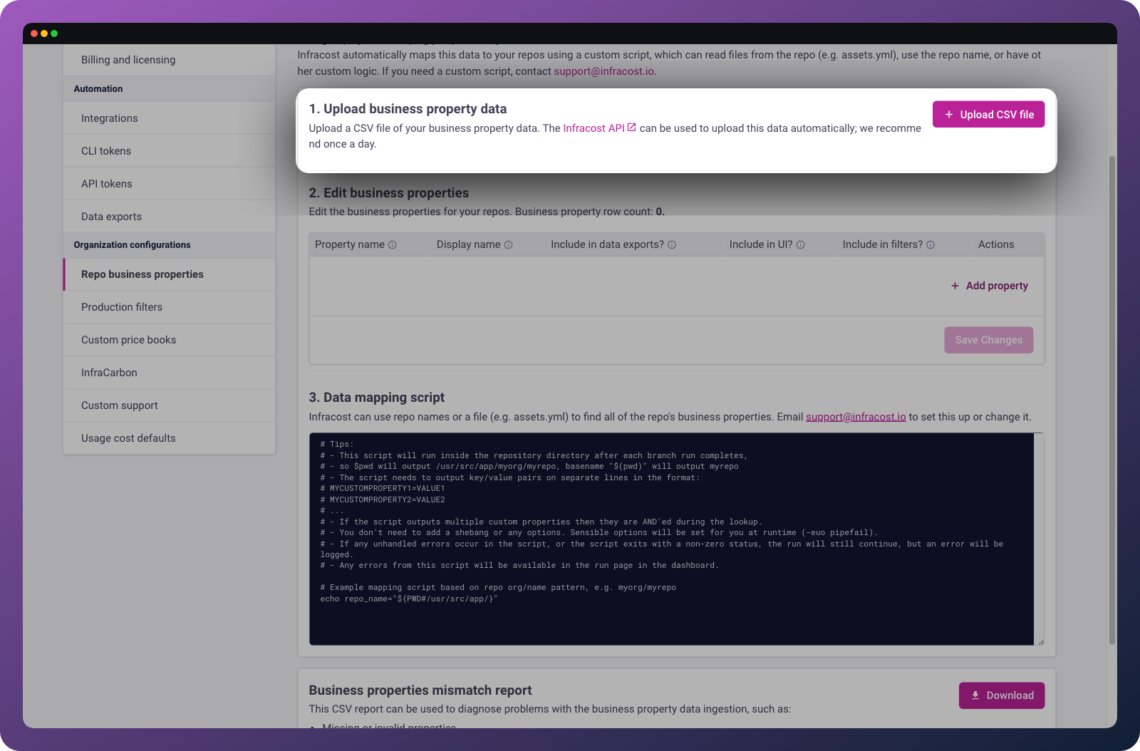 Upload your org hierachy
