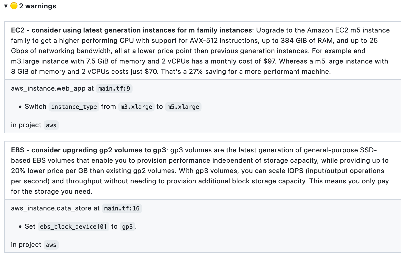 The pull request comment shows exactly what file and line number need to be updated to fix the issue.